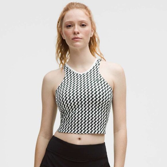 NWT Lululemon Cropped V-Neck Tennis Tank Top *Medium Support, B/C Cup - 14 - Picture 1 of 8